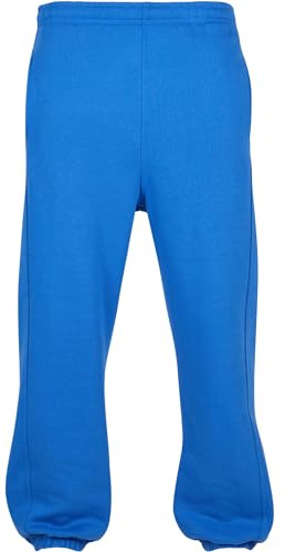 Urban Classics Herren Trainingshose Sweatpants, Jogginghose für Männer, Straight Leg, Reißverschlüsse an den Beinabschlüssen, M, royal