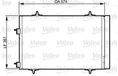 Valeo Kondensator, Klimaanlage 814365 | Kompatibel mit: CITROËN C5 III, C5 III Break, PEUGEOT 508 I, 508 SW I