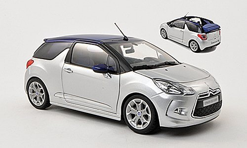 Citroen DS3 Cabrio, Silber, 2013, Modellauto, Fertigmodell, Norev 1:18