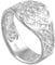Vinani Damen Ring 925 Silber - Lebensblume - Blume des Lebens - Mandala glänzend offen - aus 925 Sterling Silber für Frauen - RLB58