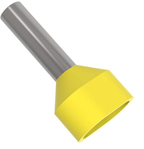 AUPROTEC Aderendhülsen Twin von 0,5-16 mm² isoliert 10-1000 Stück Auswahl: (10 Stück, 6.0 mm² gelb)
