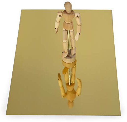 Papertent -Superglatte Spiegelkarte - Gold - A4 10 Blatt