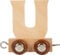 Buchstabenzug | Wunschname zusammenstellen | Holzeisenbahn | EbyReo® Namenszug aus Holz | personalisierbar | auch als Geschenk Set (Buchstabenzug U)