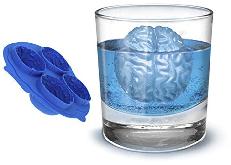 Generic 7O8I Brain Ice Cube Mold Tray, Acrylic