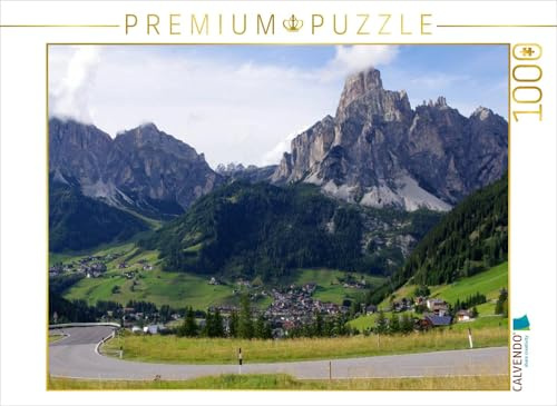 CALVENDO Puzzle Corvara mit dem Sassongher | 1000 Teile Lege-Größe 64 x 48 cm Foto-Puzzle für glückliche Stunden