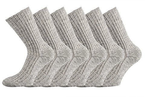 3 Paar Wollsocken aus 100% Schafwolle, NATUR PUR mit zusätzlicher Garantie