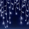 Monzana® Lichterkette 200 LED Außen Innen 10m Regenlichterkette Lichtervorhang Eisregen Fenster Deko Weihnachten Beleuchtung Kaltweiß