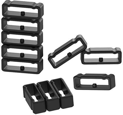 Chofit Sécurité Boucles Compatible avec Suunto Spartan Sport Wrist HR Baro/Suunto 9 Baro Sangles Passants Silicone Keeper fermoirs