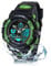 Edillas Kinderuhr für Jungen,Digital Analog Armbanduhr 50M wasserdichte Sportuhr im Freien mit Alarm/Stoppuhr/LED-Licht für Jugendliche(Schwarz-Grün)