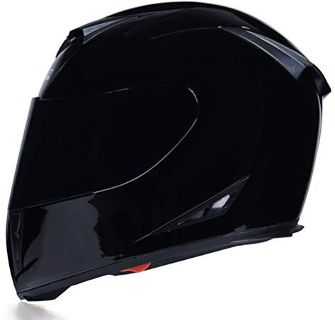 Casco integral Motocicleta con lente dual Casco de carreras con estilo de liberación rápida Casco Moto Cascos de moto Hombre/Mujer de rostro completo