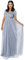 Maya Deluxe Women's Maya Dusty Blue V Neckline Embellished Maxi Dress Bridesmaid, 10