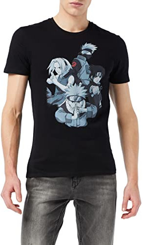 Naruto Homme Menarutts027 T Shirt, Noir, L EU