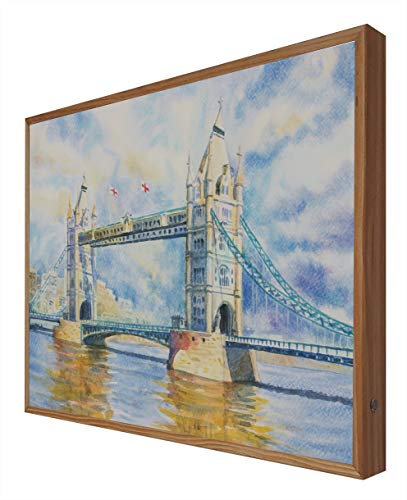 Vintage-Schild mit LED-Licht Tower Bridge London