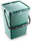 Tomaino Papelera de cocina para reciclaje húmedo, vidrio, papel (verde, 20 l)