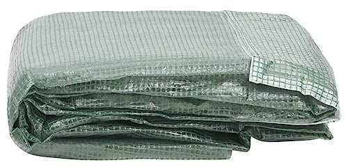 vidaXL Couverture de Remplacement de Serre Housse de Rechange de Serre Filet d'Ombrage Tissu pour Maison de Plantes (9 m²) 300x300x200 cm Vert