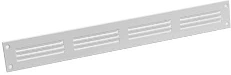 Grille d'aération Blanche en métal - 400 x 50 mm