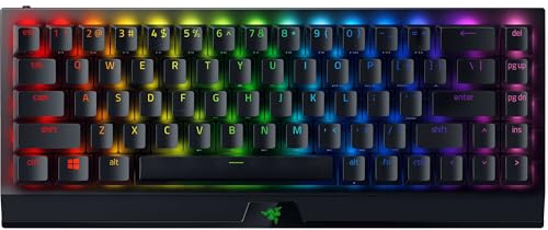 Razer BlackWidow V3 Mini HyperSpeed 65% Wireless Mechanical Gaming Keyboard: HyperSpeed Wireless Technology - Green Mechanical Switches- Tactile & Clicky - Doubleshot ABS keycaps - 200Hrs Battery Life