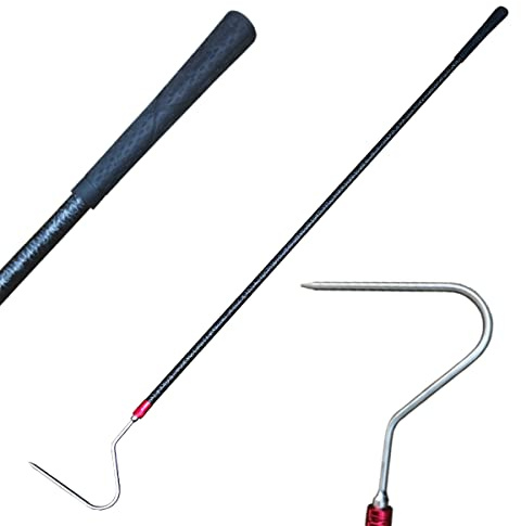 RUYARXNM 48'' High-Carbon Snake Hook Catcher Stick Tongs Grabber Reptile Pick-up Handling Tools for Catching,Moving Snakes or Hunting Game Finders