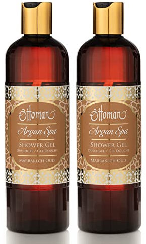 Ottoman Argan Spa Marrakech Oud Shower Gel Pack of 2 x 400 ml