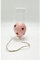 LINEA BALLOON Palloncino porcellana VARI COLORI con luce LED bomboniera da appendere 9.5x7.5x5 cm - INCLUDE SCATOLA REGALO (Rosa)