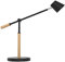 Unilux Vicky LED-Schreibtischleuchte schwarz-buche, dimmbar, USB Ladefunktion