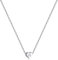 RWQIAN Silber Herz Buchstabe Kette Damen- Edelstahl Initialen Kette Alphabet W Buchstabe Kettenanhänger Halskette Geschenk 16+2