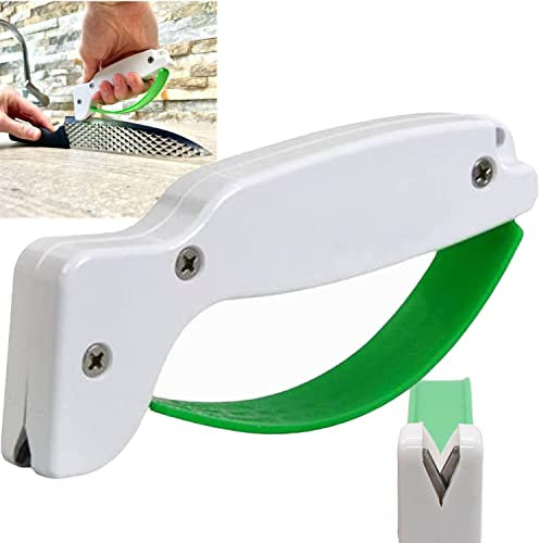 UGIF Outdoor Portable Knife Sharpener, Portable Handheld Knife Sharpener, Garden Tool Sharpener, Quickly Sharpens, for Garden Cutting Tools, Cleavers, Axes & Machetes