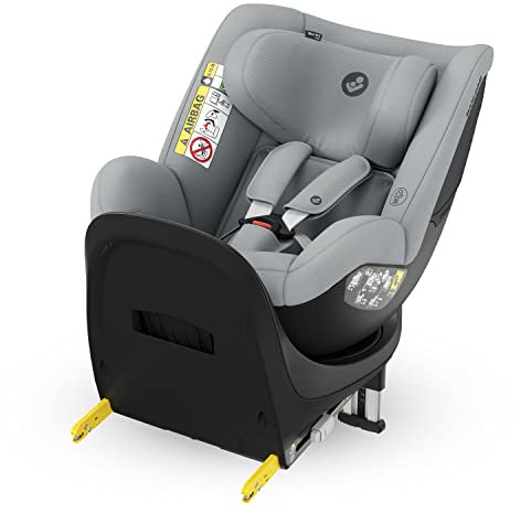 Maxi-Cosi Mica Eco i-Size, Autositz 360 Grad drehbar, 3 M–4 J (61–105 cm), i-Size Baby Autositz, 5 Liegepositionen, verstellbare Kopfstütze, G-CELL Seitenaufprallschutz, Authentic Grey
