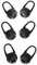 3 Paar Ersatz-Silikon-Ohrstöpsel, Headset, kabelgebunden, Eargel-Kopfhörer für 90 % In-Ear-Ohrstöpsel, Ohrpolster, weicher Schwamm, Kopfhörer, Vlies-Ohrenschützer