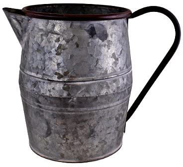 HoitoDeals 1Pcs Jug Planter Vintage Style Metal Jug Garden Planter Small For Garden