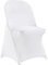 VEVOR Fundas para Sillas 12 Piezas Expandable Spandex Cubiertas de Sillas Tamaño Máximo 444x330x838 mm Fundas Plegables Desmontables para Sillas de Fiesta Decoración Boda Ceremonia Banquete, Blanco