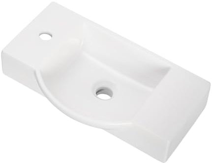 FACKELMANN Gäste WC Keramikbecken Hahnloch links