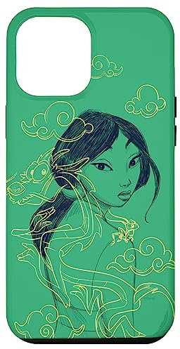 iPhone 12 Pro Max Disney Princess Mulan and Mushu Green Case