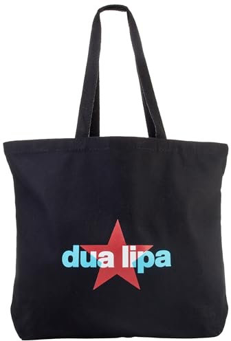 Dua Lipa Offizielles Merch Tote Bag Stofftasche, schwarz