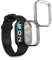 kwmobile 2X Schutzhülle kompatibel mit Xiaomi Smart Band 8 Pro/Smart Band 9 Pro Hülle - Fullbody Cover Set aus Silikon - Schwarz Silber