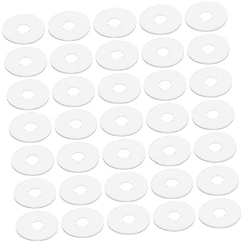 OKUMEYR 50pcs Transparent Gasket Nuts Gasket Vinyl Gasket Replacement Sealing Ring Shower Door Handle Washers Flat Washer Shower Handle Supply Clear Screw Gaskets Vinyl Gaskets