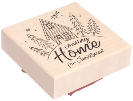 Rayher Stempel Coming Home for Christmas, 7x7cm, 29265000