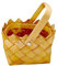 Jingyun Rattan Obst Körbe gewebt Lagerung Schalen, Brot Nuss-Halter für Haus Küche Tischplatte 15CM-C05