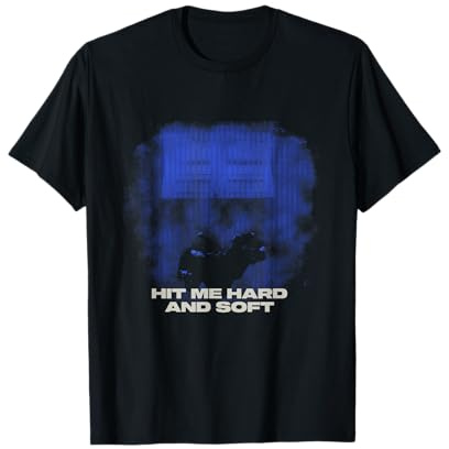 Photo Officielle Billie Eilish Hit Me Hard and Soft Bleu T-Shirt