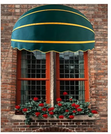 SHUDONGDEN Telescopic Collapsible Hemispherical Door Canopy,Window Awning Dome Door Canopy, For Pergola Porch Decoration, for Patio Front Door Multi-size,Easy To Install(F,Diameter:80cm/31.49in)