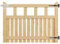 INMOZATA Garden Gate Wooden Pedestrian Gate with Gate Lock and Hinge, 4ft Wide x 3ft High (120cm Wide*90cm High)