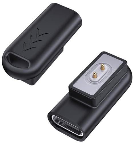 GETBSTOOP USB-C femelle vers pour Xiaomi Smartwatch adaptateur mâle adaptateur de charge à 90 degrés connecteur adaptateur de chargeur pour Xiaomi Mi Band 8 Pro/8 pour Redmi Smart Band 2