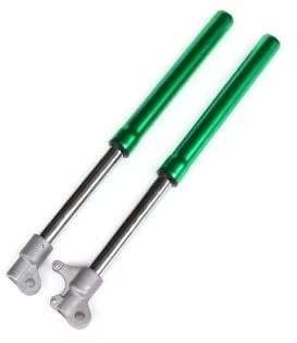 SPLACK Motorrad Federdämpfung 1 Paar Motorrad Gabel Invertiert Stoßdämpfer Für Kleine Off-Road Motorräder Dirt Pit Bike Stoßdämpfer Teile Aufhängungsdämpfer(GRÜN)