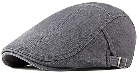 JAOAJ Herren Schiebermütze Baumwolle Barett Cap Schirmmütze Flatcap Baskenmütze Newsboy Cap Entenschnabel Driving Cabbie Jagd Kappen