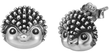 Fajewellery Igel Ohrring 925 Sterling Silber Tier Ohrstecker Hypoallergen Igel Ohrstecker für Damen Mädchen