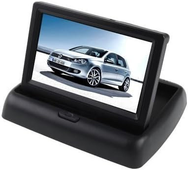 Monitor A Scomparsa Da 4.3 Pollici LCD Retrovisore Auto, 2 Canali Di Ingresso Av
