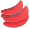JOINPAYA Aprilscherz Lustiger Geschwollener Wurstmund Cosplay-Requisiten Rote Lippen 2 Sets