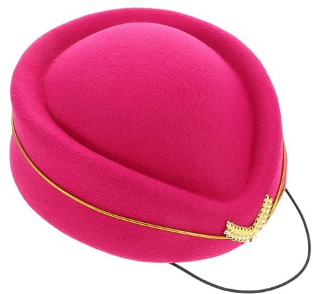 Holibanna Frauen Beret Hut Faux-wolle Stewardess Mütze Für Kostüm Und Bühnenauftritte Komfortables Material Vielseitiges Accessoire Tiefem