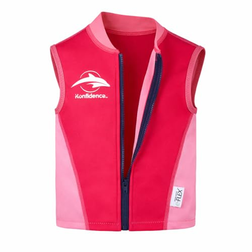 Konfidence Warma Kids Wetsuit Top - UV Protection Rash Vest Made from e-Flex Material with Recycled Plastic