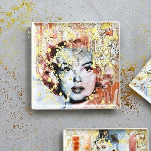 Baci Milano Memories Tablett, quadratisch, 30,5 x 30,5 cm, Marilyn